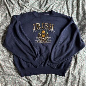 Vintage Notre Dame Navy Sweatshirt